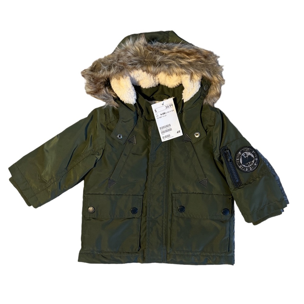 H&M Hooded Water-repellent Jacket Size 4-6M